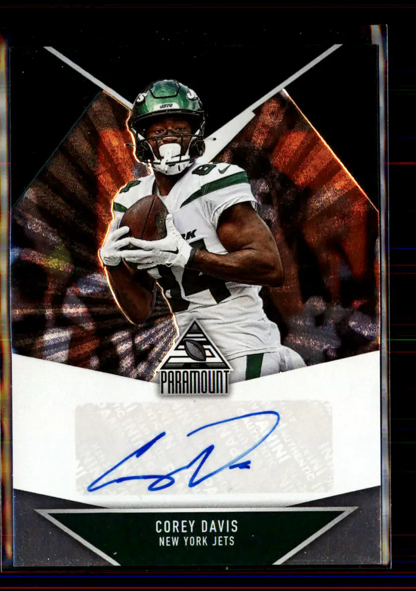 Corey Davis 2022 Panini Playbook Auto Paramount #PAR-COD - New York Jets - (2-45)