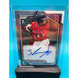 Johanfran Garcia 1st Bowman Chrome Auto Boston Red Sox