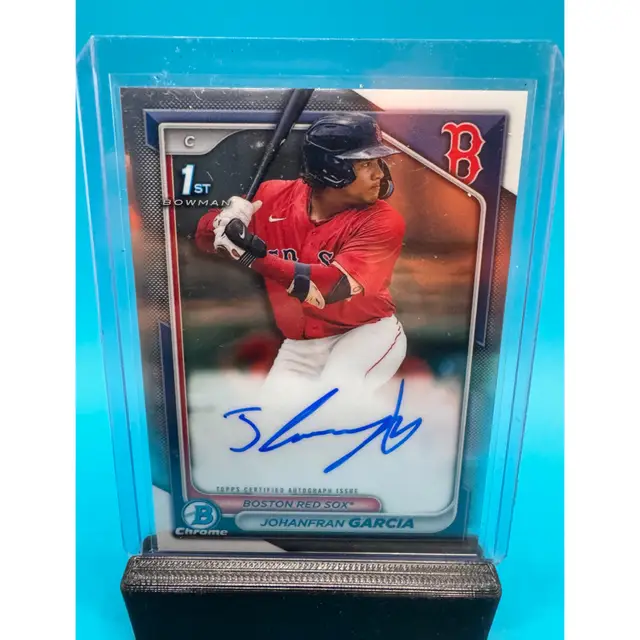 Johanfran Garcia 1st Bowman Chrome Auto Boston Red Sox