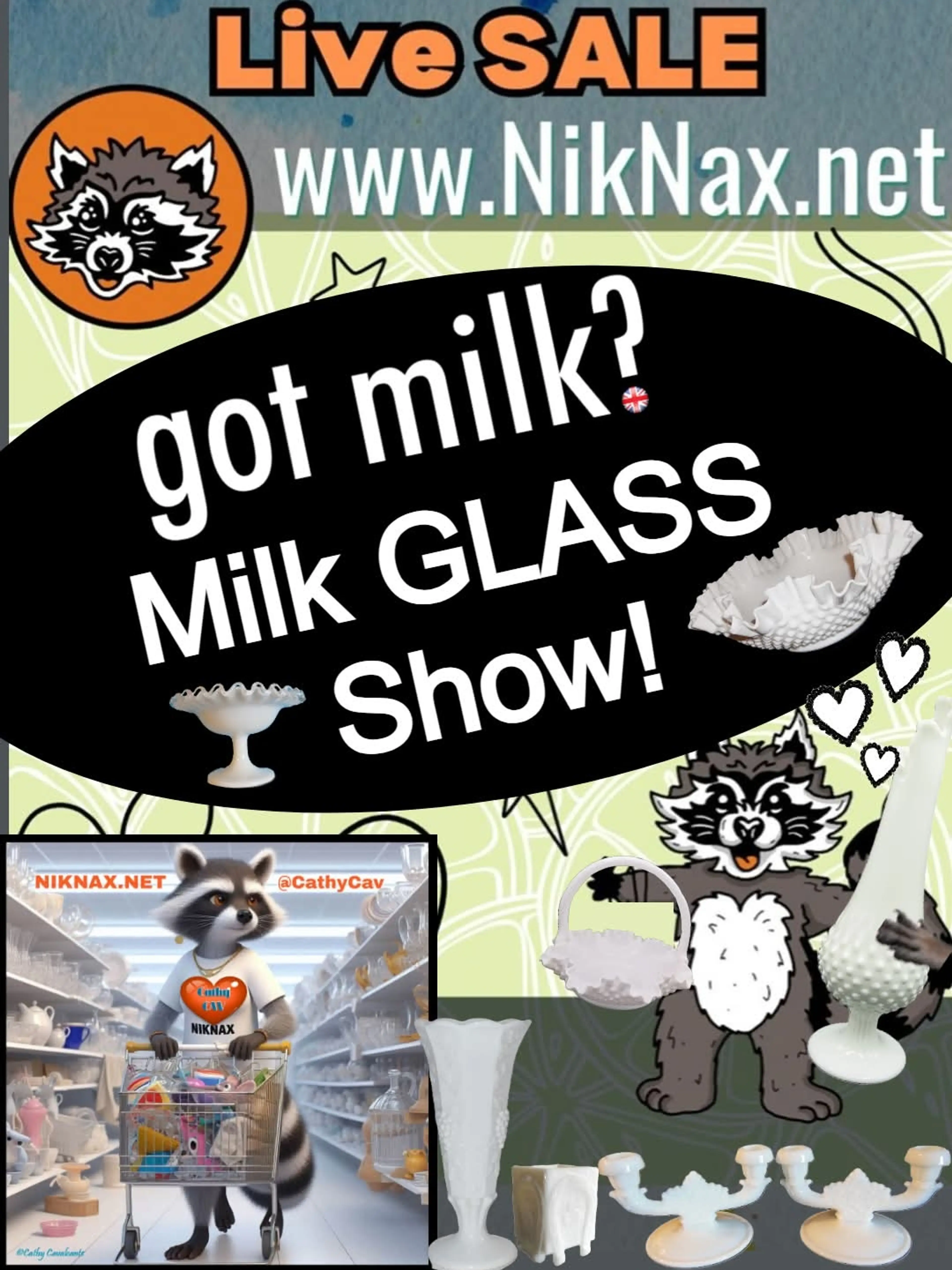 Milk Glass & Colored Milk Glass Beauties Too!!
