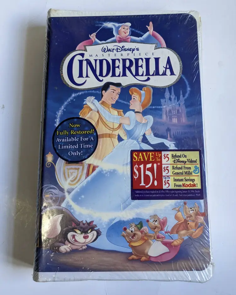 Walt Disney's Cinderella (VHS) Brand New/Sealed