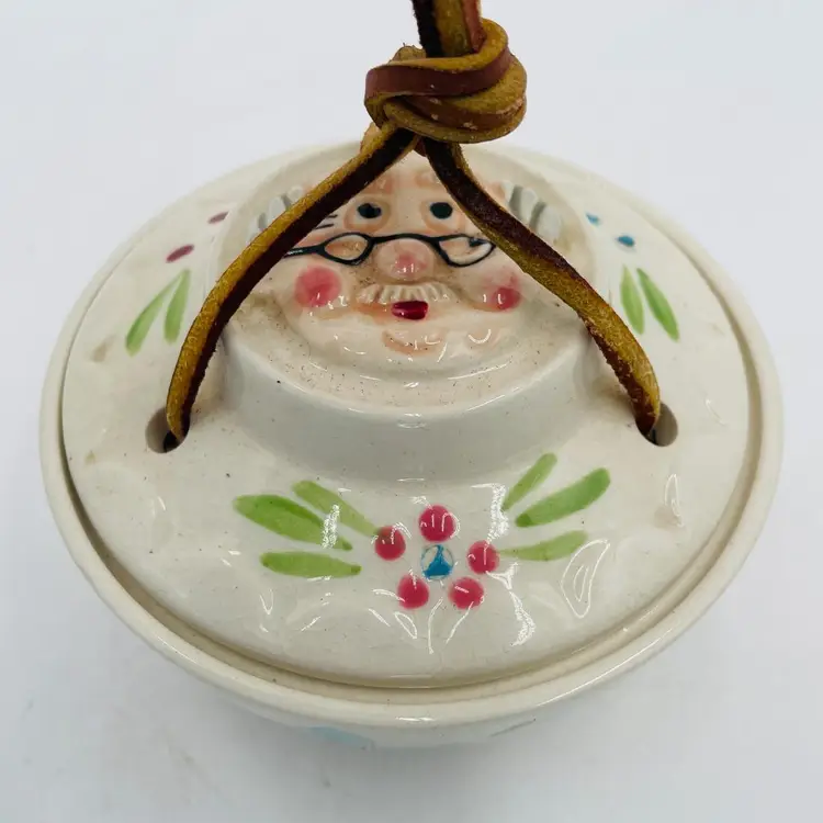 Kitschy Ceramic Grampa's "HIS" Bedside/Sinside Chopper Hopper (Denture Container) Hand Painted