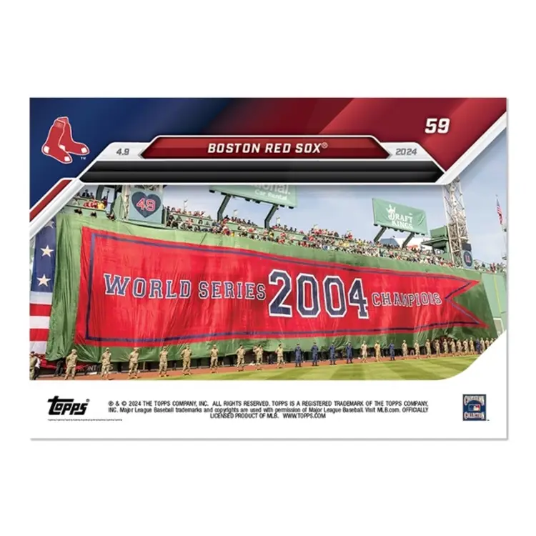 Boston Red Sox 2004 World Series 2024 MLB TOPPS NOW Card 59