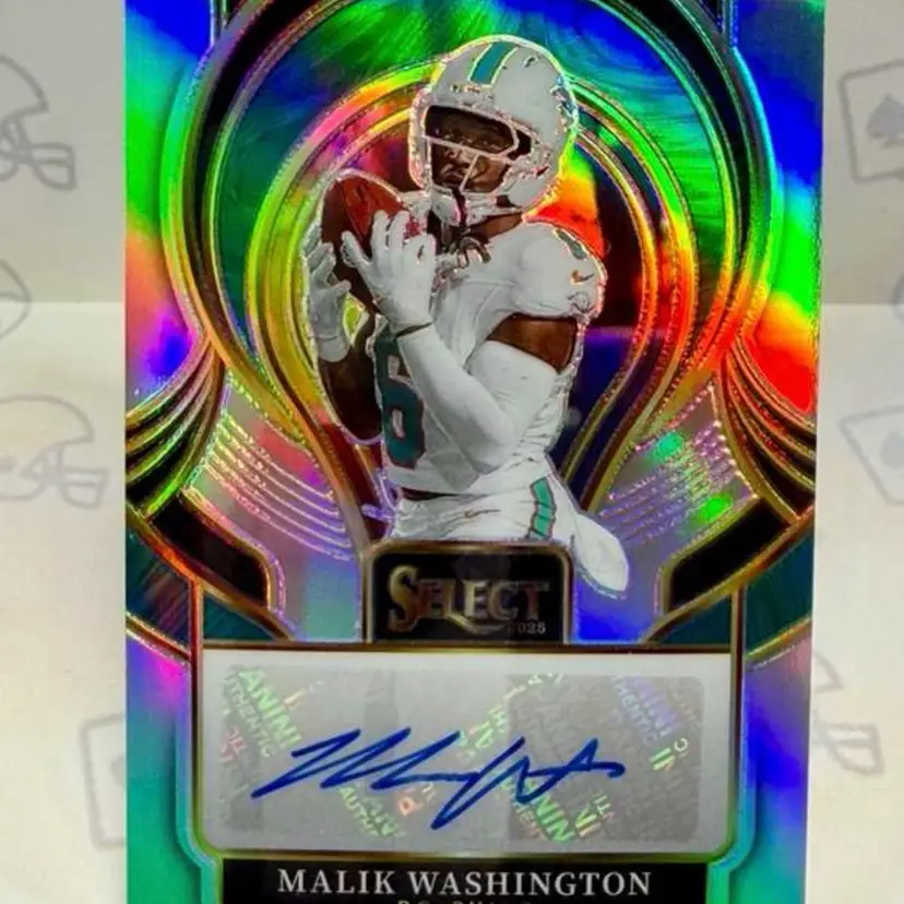 SIP-MWN Malik Washington 2025 Panini Select - Select Signatures Prizm