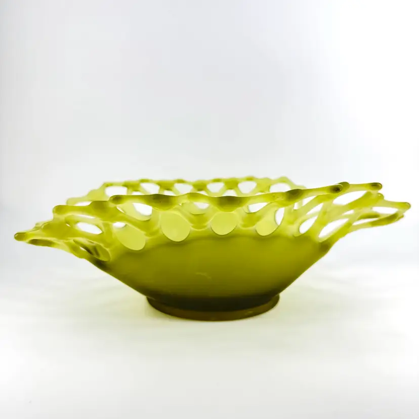 Westmoreland Doric Green Satin Bowl