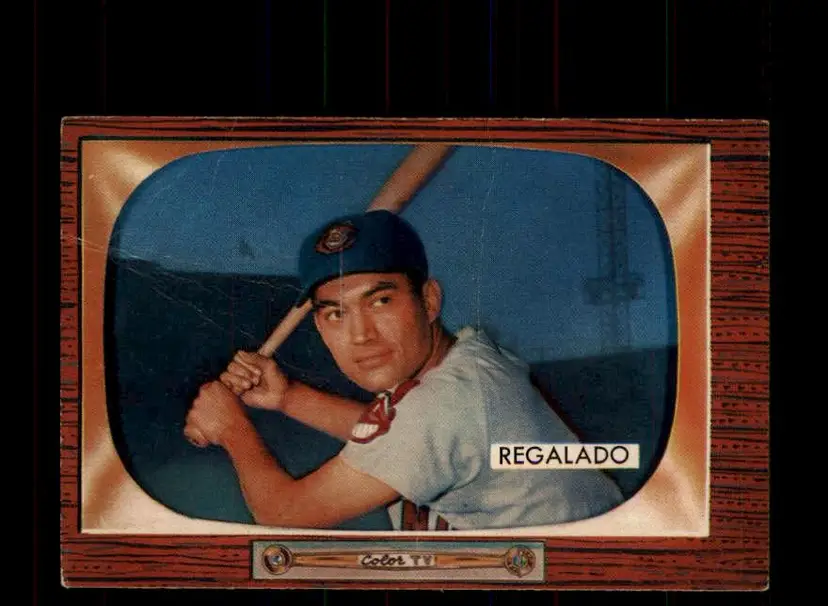 1955 Bowman #142 Rudy Regalado - (pk-tl3) - Cleveland Indians