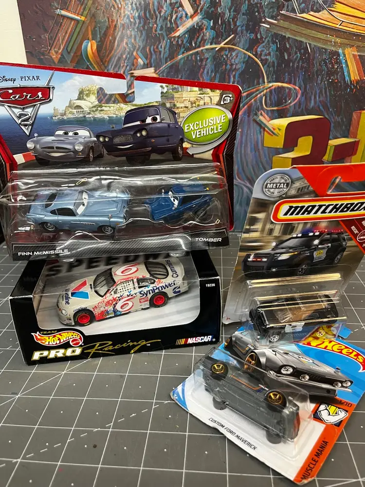 Diecast Vehicles- Pixar Cars , Hot wheels Etc 