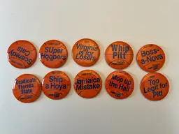 Vintage Syracuse Orange Men's 1990s NCAA Basketball Collector's Pins - Set of 10. (#8)