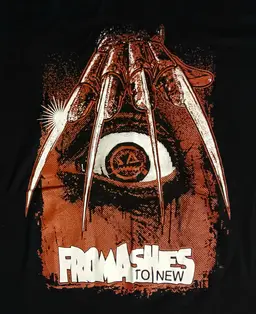 From Ashes to New Freddy Kruger t-shirt Nightmare Elm Street concert rap metal
