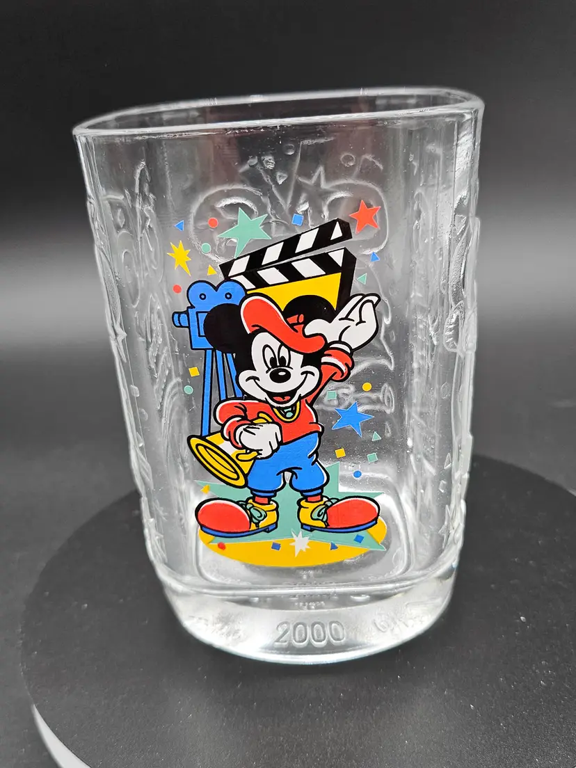 Y2K Walt Disney World Mickey Mouse Disney Studios McDonald's Collector Glass