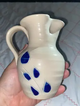 Vintage Salt Glaze Pottery Pitcher