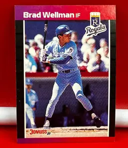 1989 Donruss Collector Baseball Trading Card Royals Brad Wellman #380