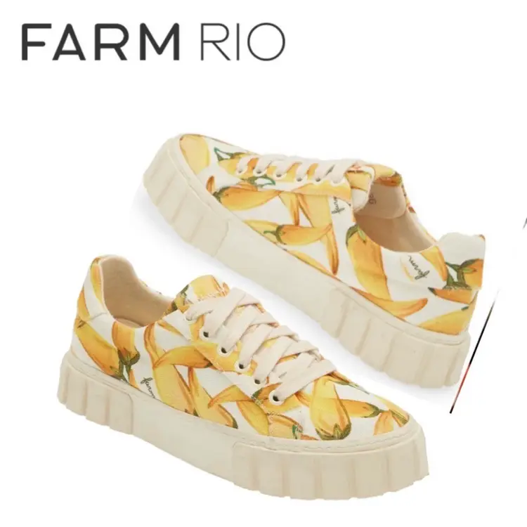 NEW FARM RIO Pepper Print Flatform Sneaker Size 9