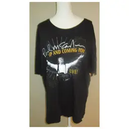 2010 Paul McCartney Tour Graphic T-Shirt Men Cotton Black 2XL
.