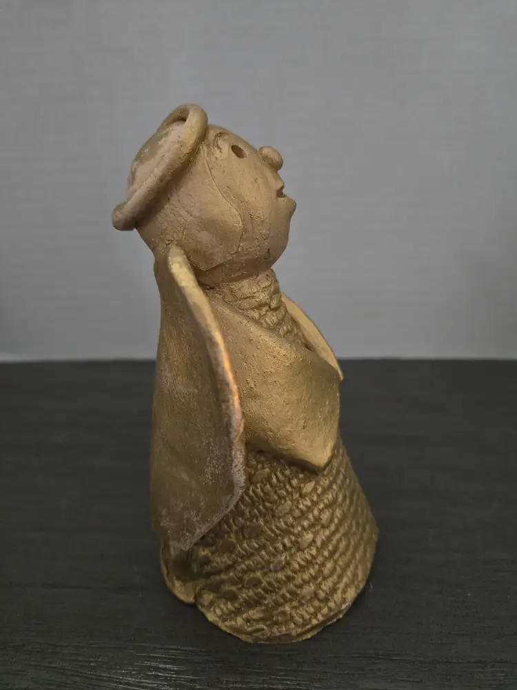 Studio Pottery Angel, signed by artist