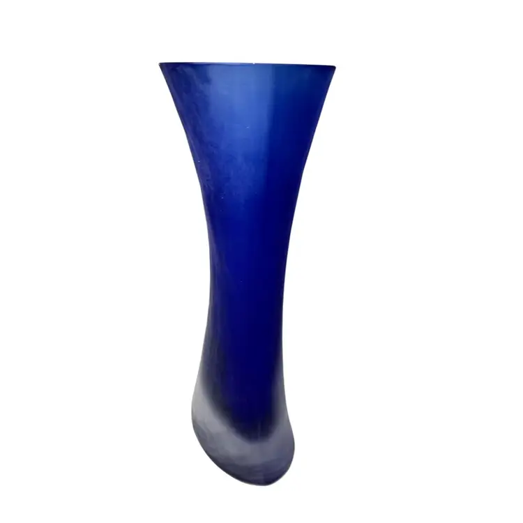 083. Björn Ramèl Blue Seaglass Vase