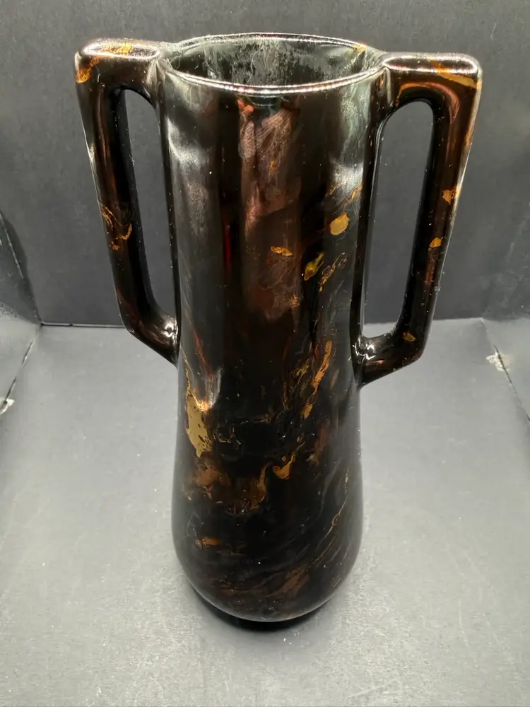 Haeger Vase Double Handle Vase 8.25”