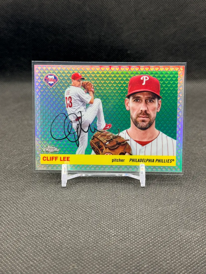 Cliff Lee 2025 Topps Chrome Platinum Anniversary Diamond Etch Refractor /55
