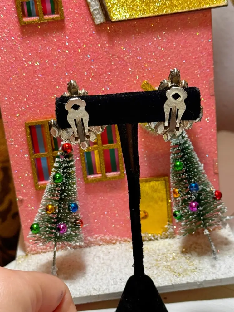 Vintage Rhinestone Clip Ons