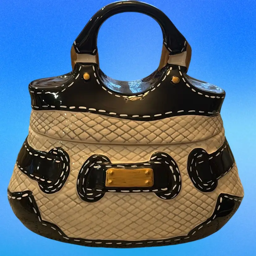 Ceramic Handbag Shaped Cookie Jar