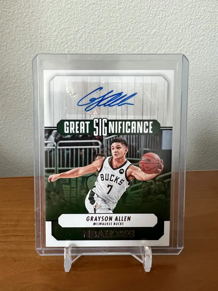 2022-23 Hoops - Grayson Allen Great Significance Auto Milwaukee Bucks