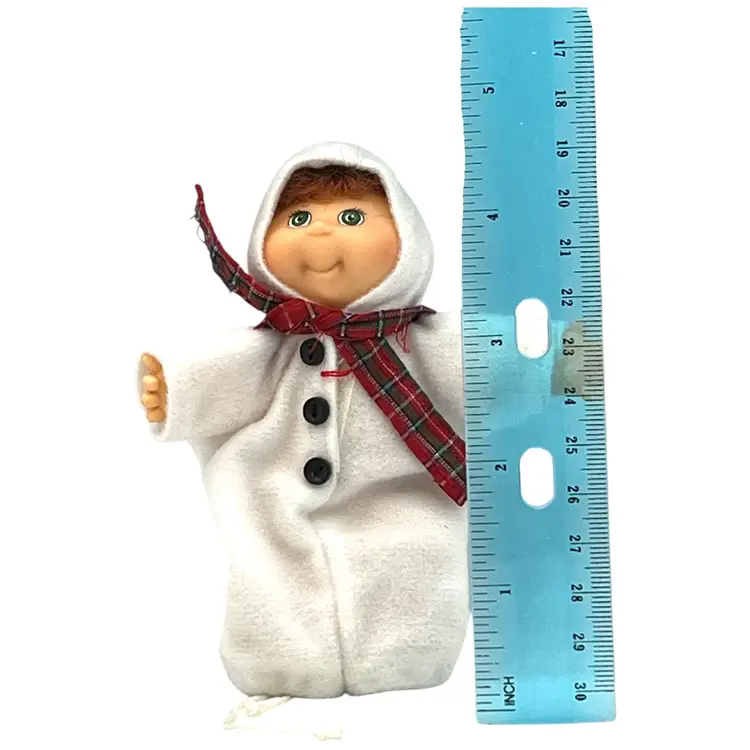 1995 Mattel Cabbage Patch Kids Mini Doll Snowman Outfit 6” Plush Body Holiday