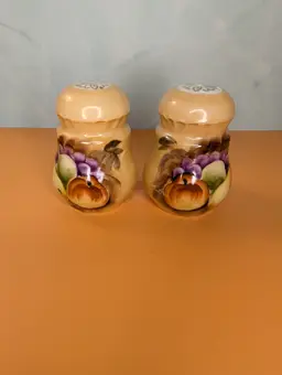 Lefton #NE607 Fruit Salt and Pepper Shakers Vintage