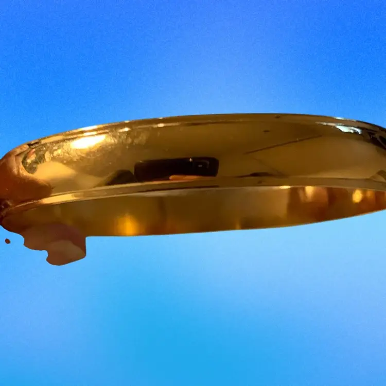 Napier Gold Tone Polished Bangle Bracelet