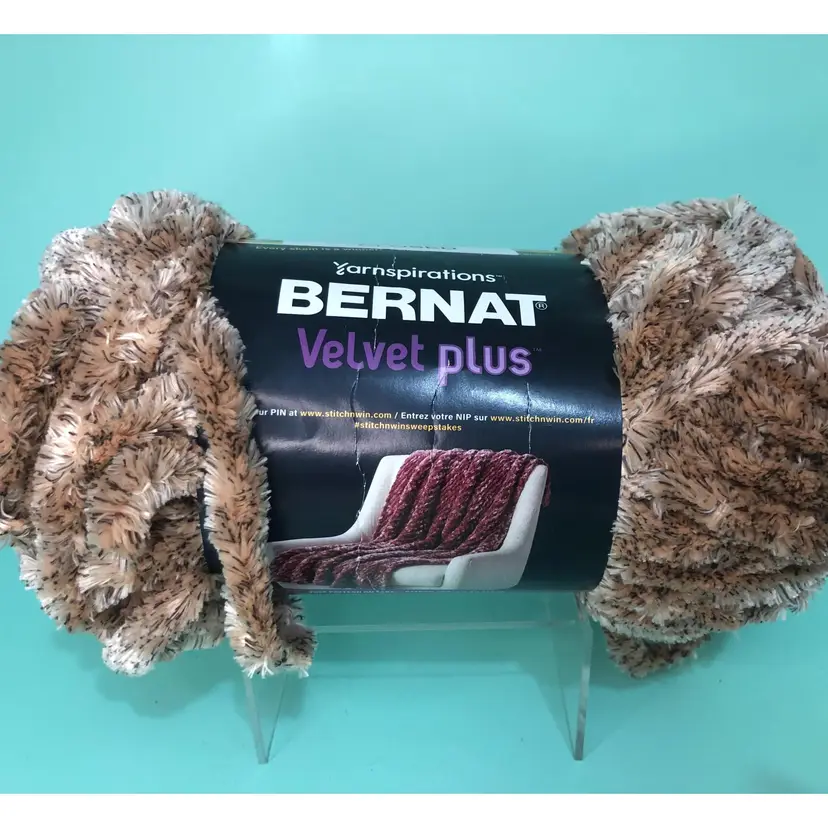 Bernat Velvet Plus Super Bulky Yarn Toasted Chocolate Craft Supplies