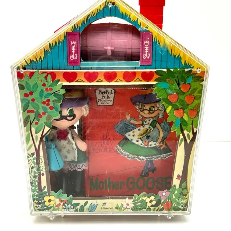 Mother Goose Peepul Pals Play Set Including The Doll, Her Goose, And A Storybook By Whitman Books 1967