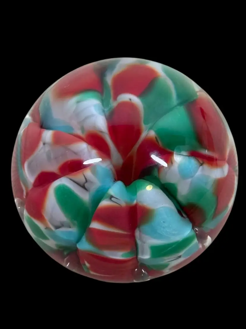 Indiana Glass Collectors Convention Joe Rice Multicolor Paperweight