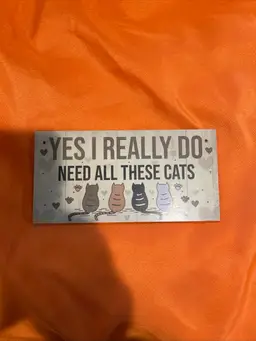 Whimsical Cat Sign