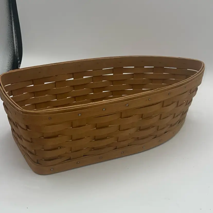 Longaberger Boat Basket 13.5” Dated 2003
