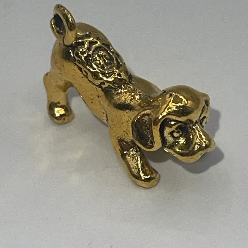 miniature Gold Tone Dog