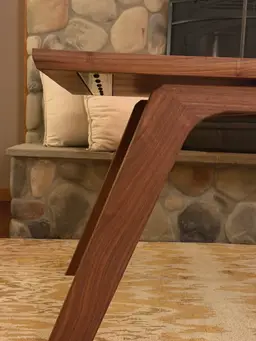 Mid-Century Modern Walnut Dining Table