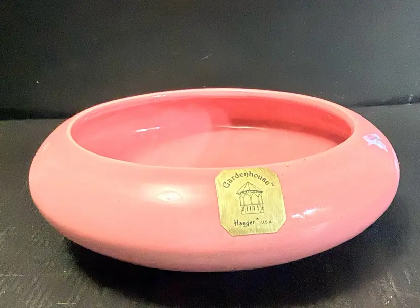 Vintage Haeger Round  MCM Succulent Planter Low Profile Garden House