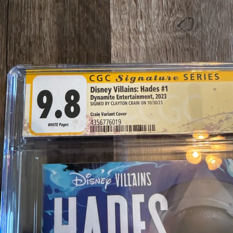 Disney Villains Hades #1 Clayton Crain Variant Cover CGC 9.8