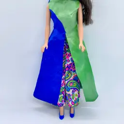 Mod Barbie 1967 Patio Party Floral Palazzo Jumpsuit & Dress Shoes #1692H