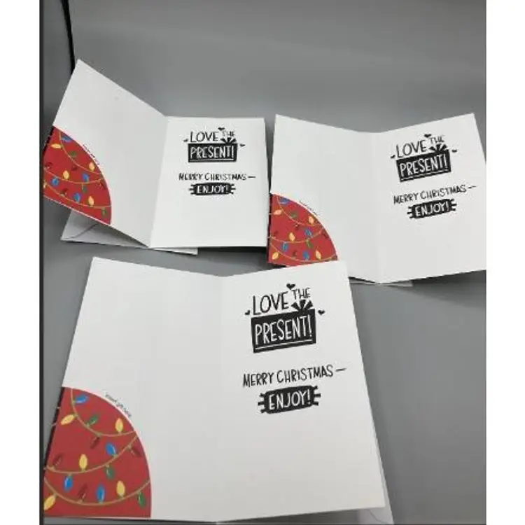 American Greetings Christmas Greeting Card Money Holder Set of 3 JUST FOR YOU