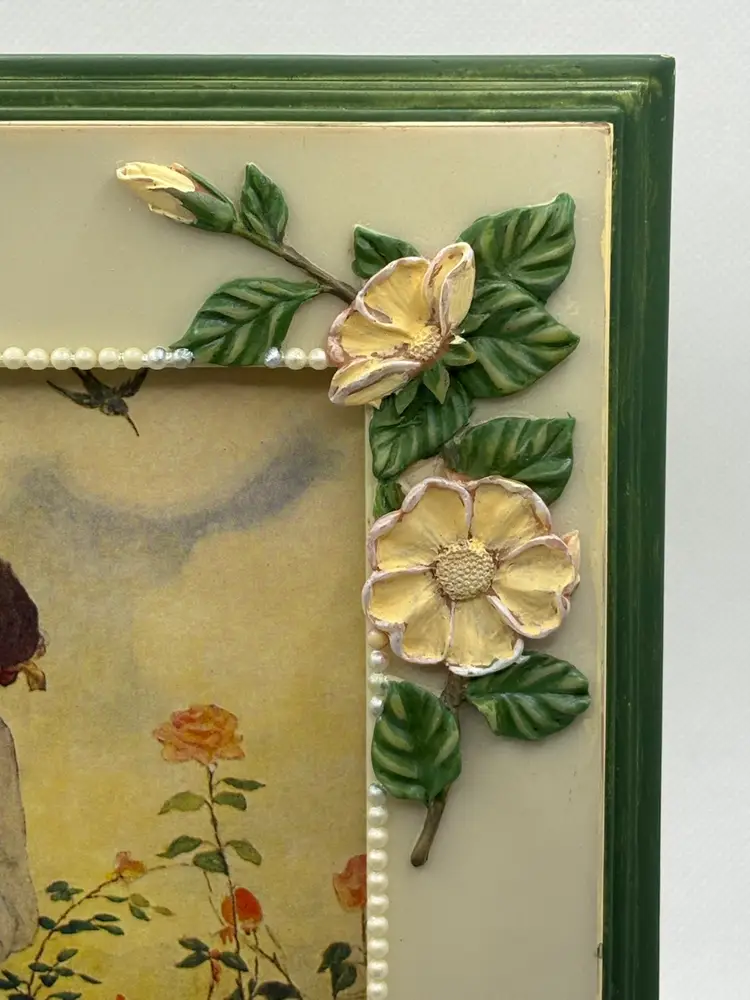 Art Print In A Floral Frame