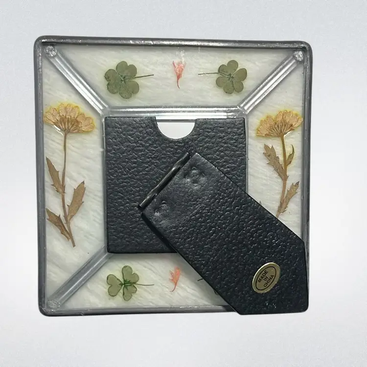 Dried Flower Metal Photo Frame | 4.5”