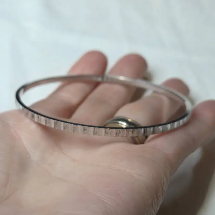 Vintage Trifari Silver Toned Bangle