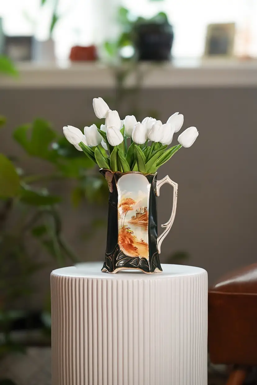 Vintage Hand painted pitcher