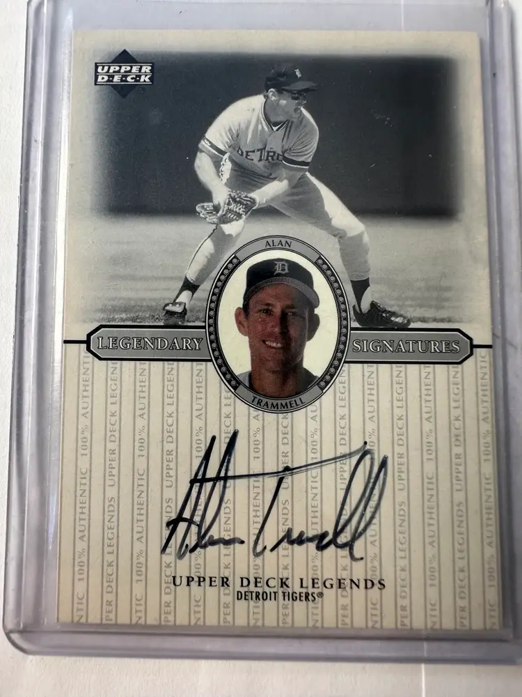 2000 Upper Deck Alan Trammell Autograph