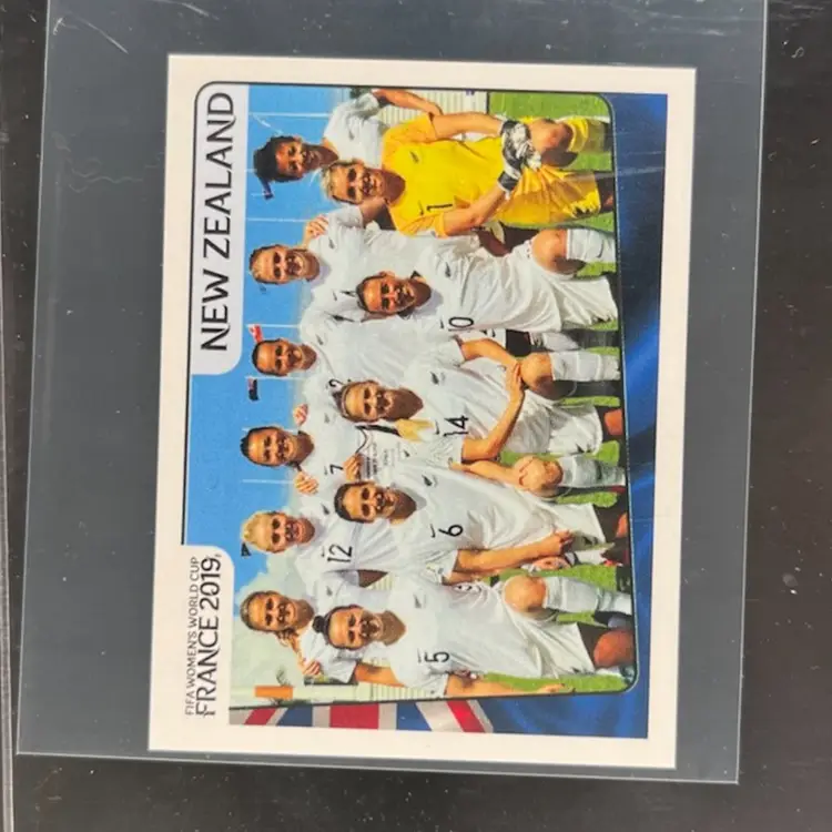 New Zealand Team 2019 Panini Women’s World Cup Sticker New Zealand Soccer Card