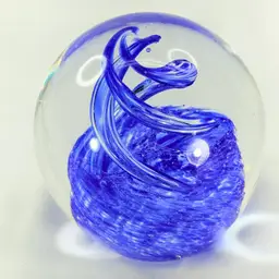 Blue Swirl Paperweight