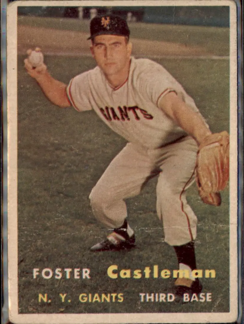 1957 Topps #237 Foster Castleman - ( pk1 ) - New York Giants