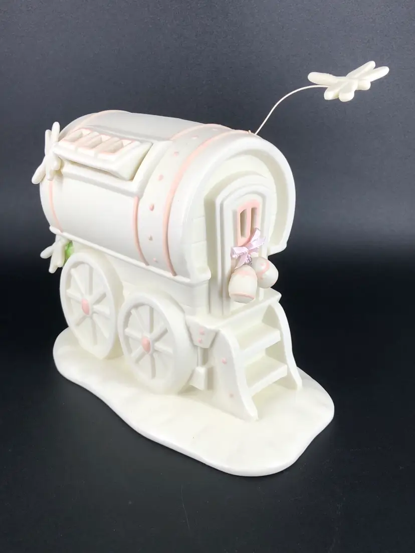 Dept 56 1995 Springtime Stories Snowbunnies "My Woodland Wagon at Dragon Hollow”