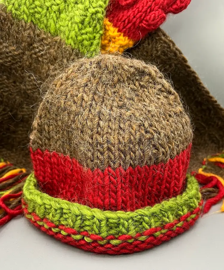 Made By Me Hand knit Wool Scarf And Matching Hat