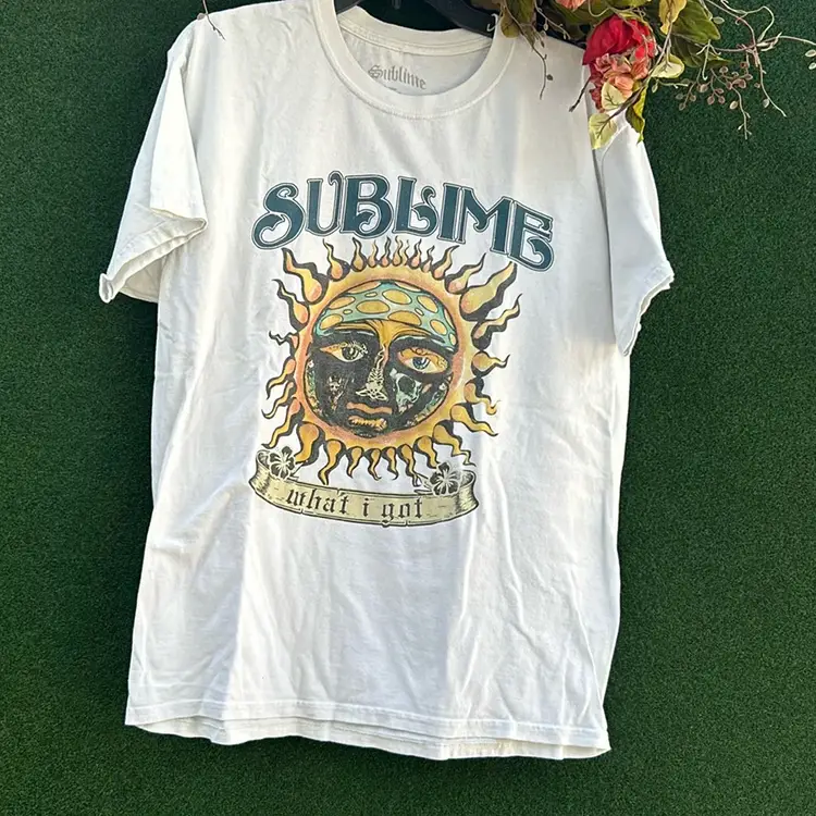 Sublime “what I Got” Printed White T-shirt, Official Merchandise